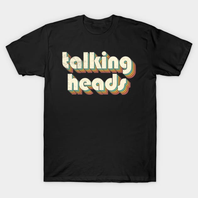 Vintage Talking Rainbow Letters Distressed Style T-Shirt by Cables Skull Design